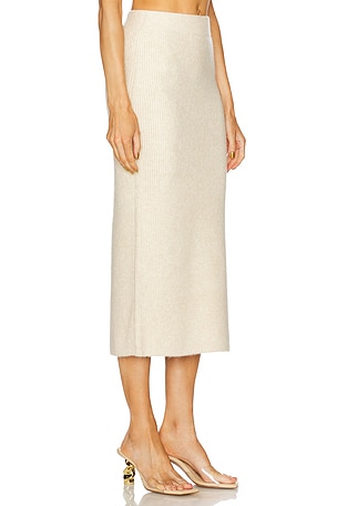 Cult Gaia Jodie Knit Skirt in Beige