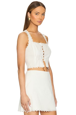 Cult Gaia Jane Top in Ivory