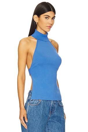 Cult Gaia Wake Knit Top in Royal