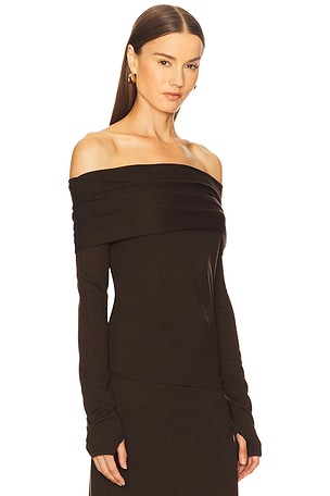 Cult Gaia Andre Top in Brown