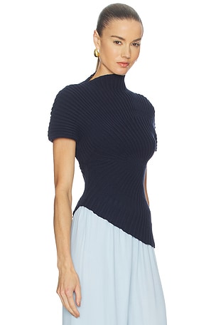 Cult Gaia Annemie Top in Navy. Size XS. Also