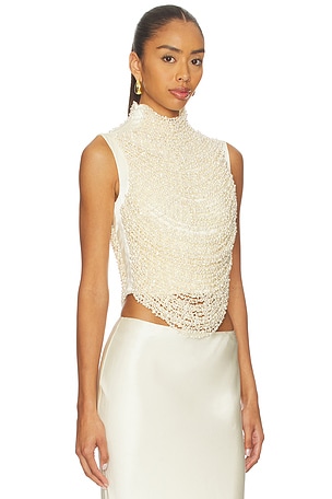 Cult Gaia Taraji Sleeveless Top in Cream