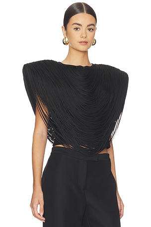 Cult Gaia Porto Top in Black