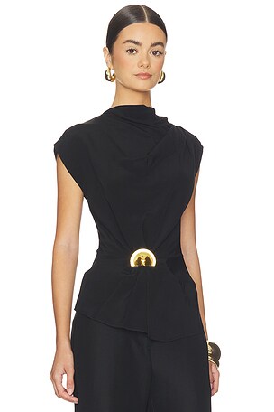 Cult Gaia Esmia Top in Black. Size 6. Also