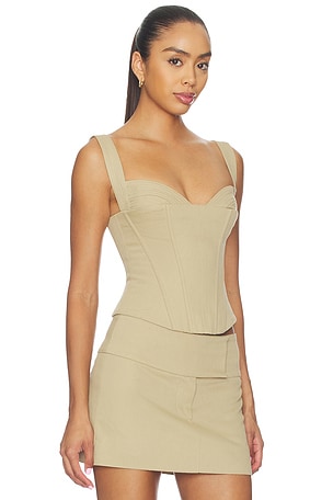 Cult Gaia Oren Top in Beige