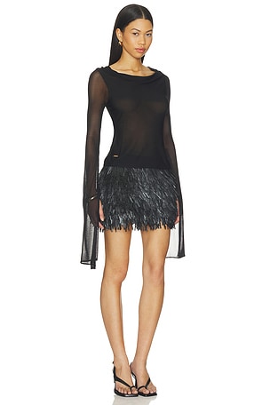 Cult Gaia Andarna Top in Black
