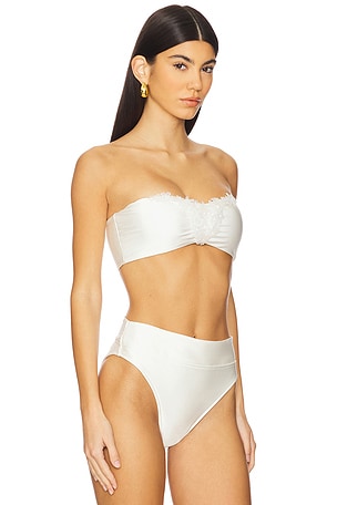 Cult Gaia Ursula Bikini Top in White