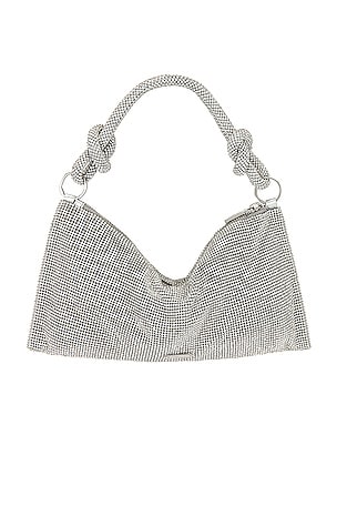 Cult Gaia Hera Nano Shoulder Bag in Metallic Silver