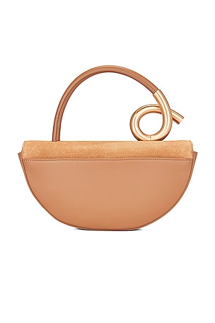 Cult Gaia Azariah Top Handle Bag in Tan