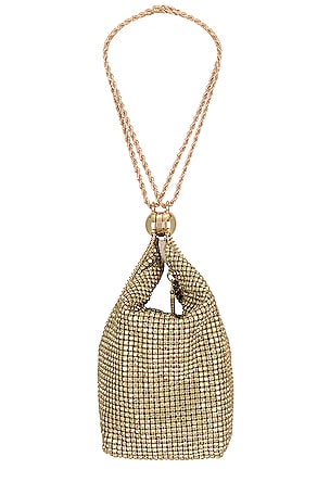 Cult Gaia Rue Wristlet in Metallic Gold