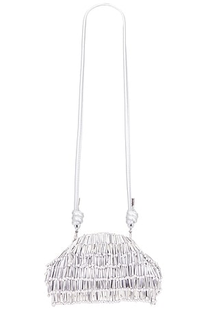 Cult Gaia Jaala Nano Crossbody in Metallic Silver