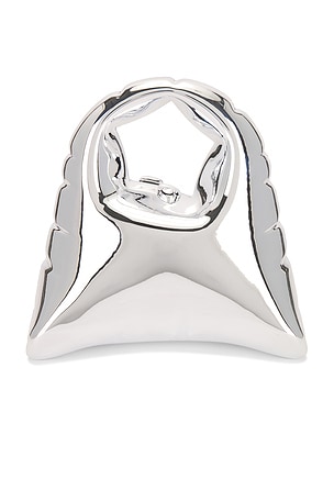 Cult Gaia Inara Top Handle in Metallic Silver