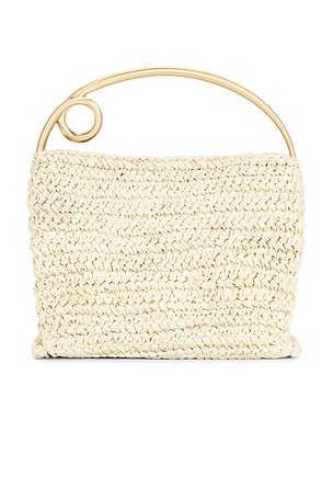 Cult Gaia Lalli Top Handle Bag in Cream