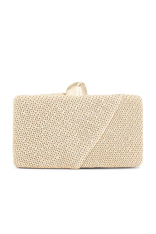 Cult Gaia Lisse Clutch in Tan