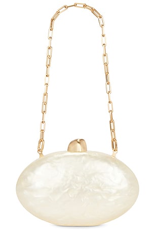 Cult Gaia Eviana Clutch in Ivory