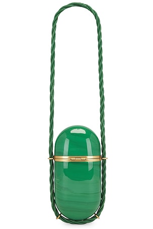 Cult Gaia Amulet Clutch in Green