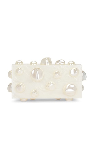 Cult Gaia Orbs Clutch in Ivory