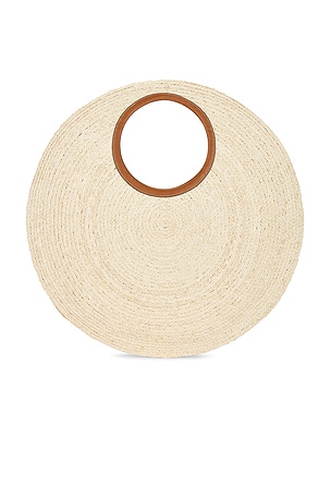 Cult Gaia Amun Shoulder Bag in Tan