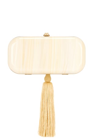 Cult Gaia Yasmin Clutch in Tan
