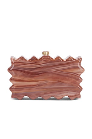 Cult Gaia Paloma Clutch in Brick