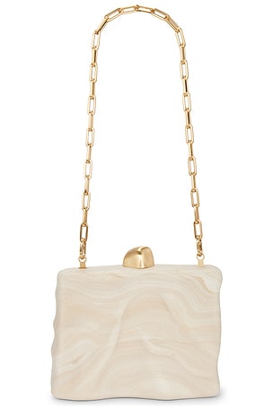 Cult Gaia Flyn Clutch in Cream