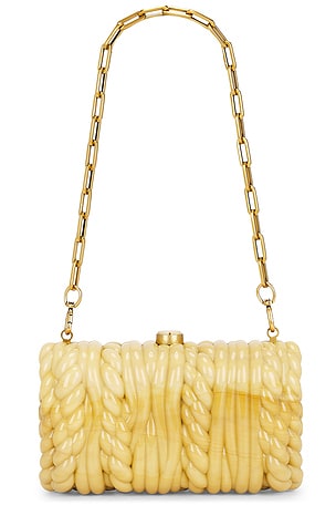 Cult Gaia Helene Clutch in Yellow