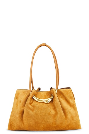 Cult Gaia Asa Satchel Bag in Tan