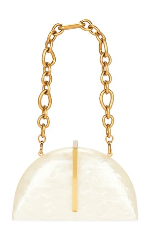 Cult Gaia Laguna Clutch in Ivory