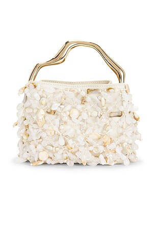 Cult Gaia Solene Mini Top Handle Bag in White