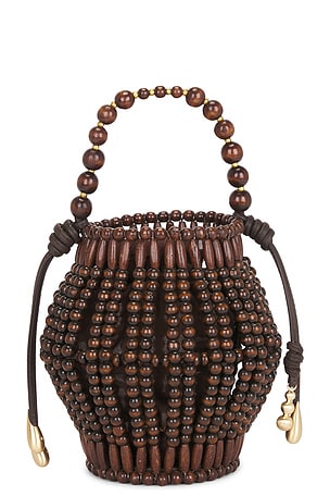 Cult Gaia Lanterna Top Handle Bag in Brown
