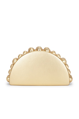 Cult Gaia Gili Clutch in Metallic Gold