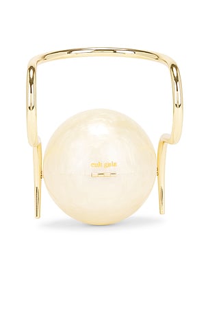 Cult Gaia Pearl Top Handle Bag in Ivory