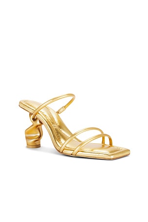 Cult Gaia Seraphina Sandal in Metallic Gold