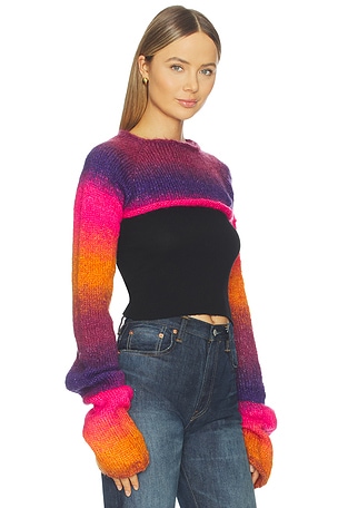 CULTNAKED Wave Sweater in Fuchsia,Purple