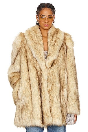 Purrr Faux Fur CoatCULTNAKED$1,118