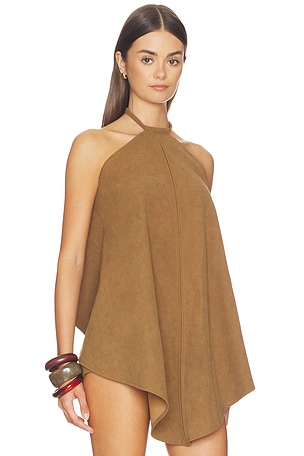 CULTNAKED Slip Top in Cognac