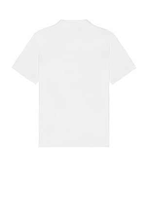 Cuts Interlock Polo in White