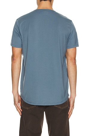 Cuts AO Curve Hem Tee in Blue
