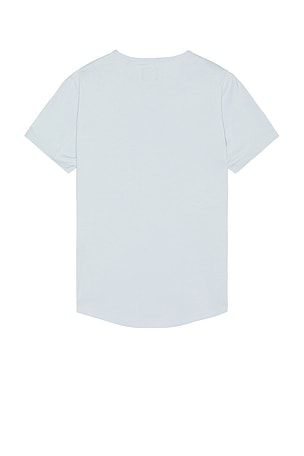 Cuts Ao Curve-hem Tee in Baby Blue