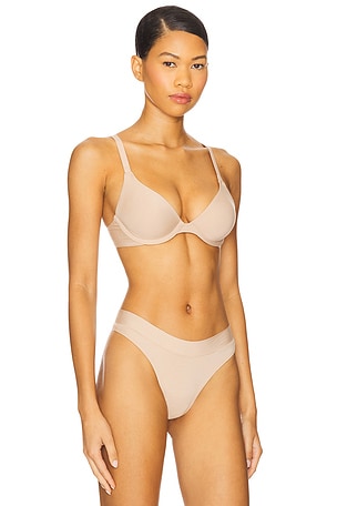 CUUP Plunge Modal Bra in Nude. Size 36D. Also