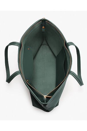 Cuyana Classic Easy Zipper Tote Bag in Dark Green