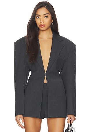 Milena Scuba Wool Blazer Courtney Zheng