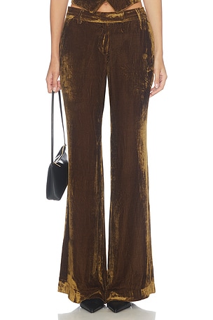 Silk Velvet Corduroy Pants Courtney Zheng