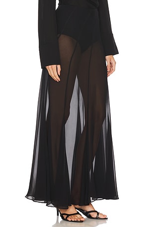 Courtney Zheng Matija Panelled Skirt in Black