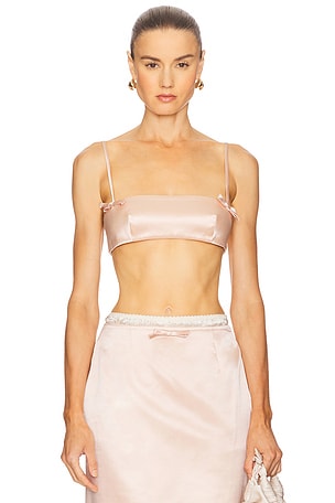 Duchesse Silk Bralette Top Courtney Zheng