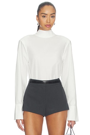 Tie Back Poplin Shirt Courtney Zheng
