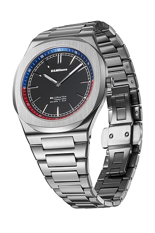 D1 Milano Ultra Thin 1970 39mm Watch in Metallic Silver