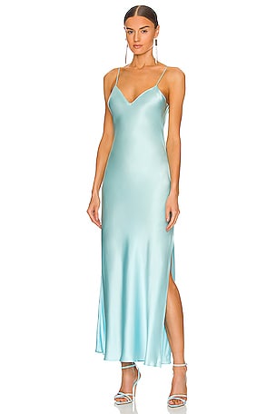 fit and flare long sleeve midi dress AMAL Silk Long Sleeve Fit and Flare Midi Dress – Santorelli