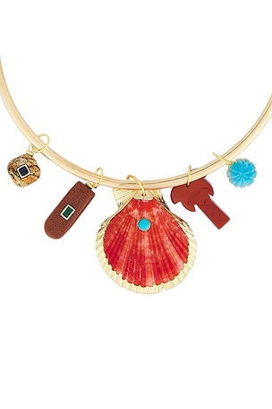 DANNIJO Royale Necklace in Red
