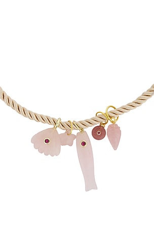 Dannijo collar colgante mich en color rosado
